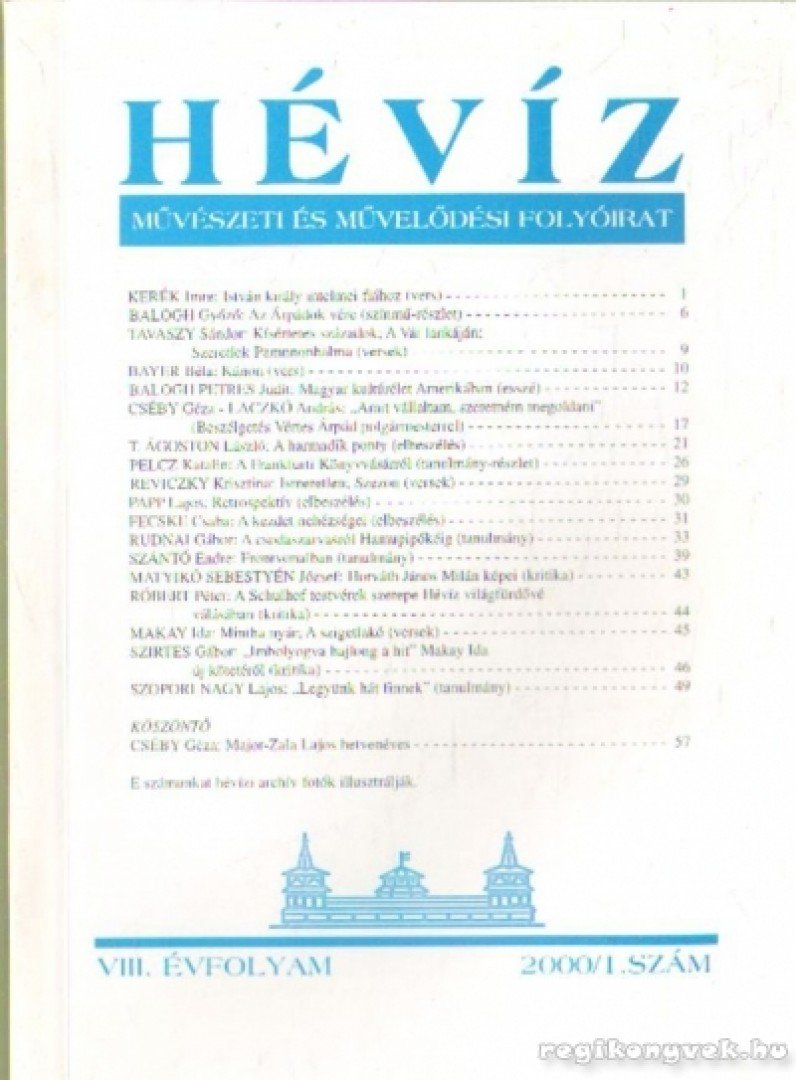 Laczkó András - Hévít 2001 / 1. szám VIII. évfolyam [antikvár]