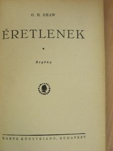 G. B. Shaw - Éretlenek [antikvár]