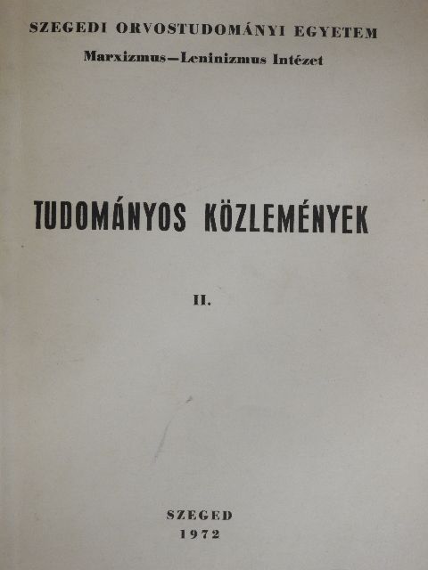 Bárány Ferenc - Tudományos Közlemények II. [antikvár]