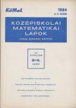 Fried Ervinné - Középiskolai matematikai lapok 1982/8-9. szám [antikvár]