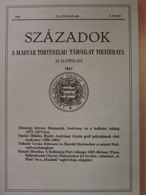 Dunainé Bognár Júlia - Századok 1997/3. [antikvár]