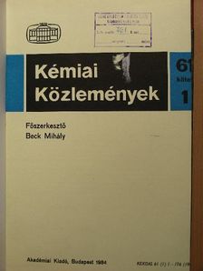 Dévay J. - Kémiai Közlemények 1984/1-2. [antikvár]