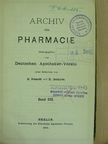 Dr. Hugo Erdmann - Archiv der Pharmacie 1894 [antikvár]