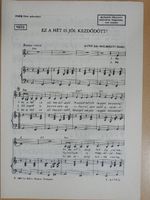 Auth Ede - Ez a hét is jól kezdődött! [antikvár]