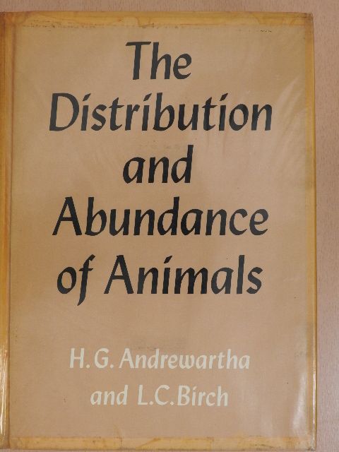 H. G. Andrewartha - The Distribution and Abundance of Animals [antikvár]