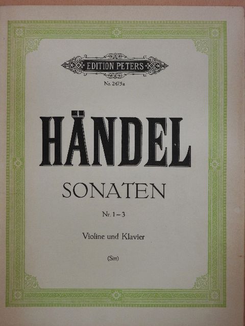 G. F. Händel - Sonaten I. [antikvár]