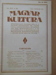 B. B. - Magyar Kultúra 1928. április 20. [antikvár]