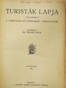 Babós Imre - Turisták lapja 1938. (nem teljes évfolyam) [antikvár]