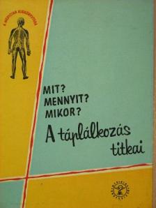 Dr. Krámer Mihályné - A táplálkozás titkai [antikvár]