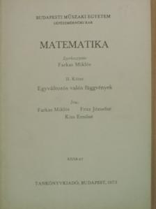 Farkas Miklós - Matematika II. [antikvár]