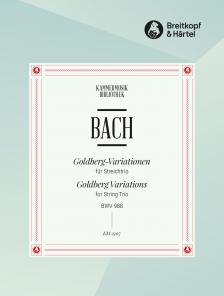 J. S. Bach - ARIA MIT VERSCHIEDENEN VERAENDERUNGEN (GOLDBERG-VARIATIONEN) BWV 988 FÜR STREICHTRIO (PART.+STIMMEN)