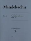 MENDELSSOHN - VARIATIONS SÉRIEUSES OP.54 FÜR KLAVIER URTEXT (JOST/THEOPOLD)