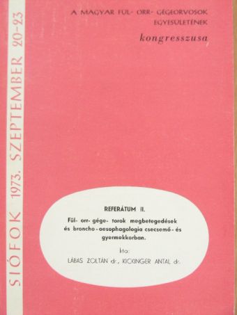 Dr. Kickinger Antal - Referátum II. [antikvár]