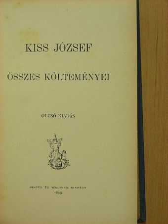 Kiss József - Kiss József összes költeményei [antikvár]