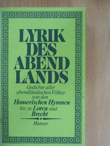 Lyrik des Abendlands [antikvár]