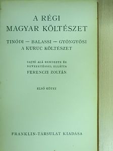 Balassi Bálint - A régi magyar költészet I-II. [antikvár]