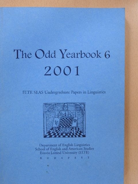 Ágnes Gyarmati - The Odd Yearbook 6 2001 (dedikált példány) [antikvár]