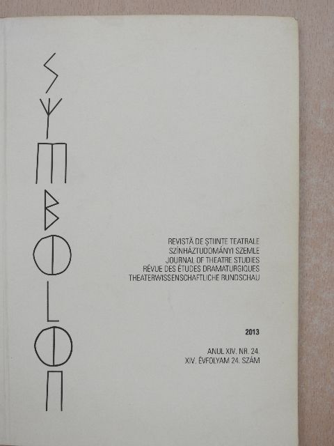 F. Molnár Márta - Symbolon - Színháztudományi szemle 2013 [antikvár]