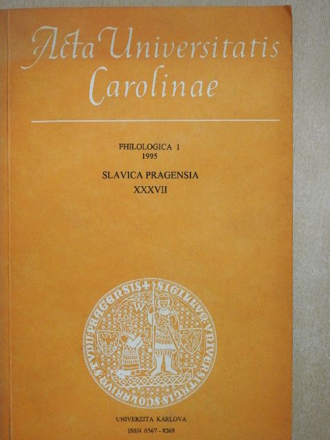 Szegedy-Maszák Mihály - Slavica Pragensia XXXVII [antikvár]