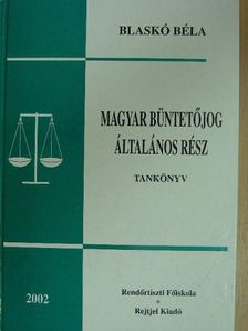 Dr. Blaskó Béla - Magyar büntetőjog [antikvár]
