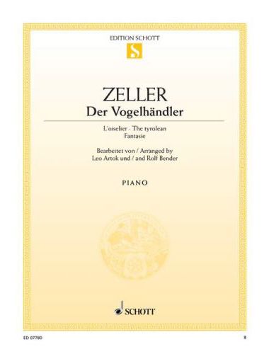 ZELLER,CARL - DER VOGELHAENDLER FANTASIE FÜR KLAVIER,ANTIKVÁR