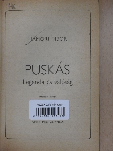 Hámori Tibor - Puskás [antikvár]