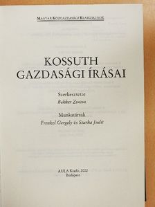 Kossuth Lajos - Kossuth gazdasági írásai [antikvár]
