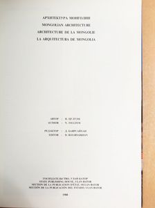 N. Tsultem - Mongolian Architecture [antikvár]