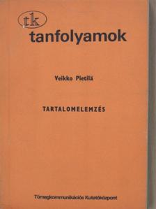 Veikko Pietilä - Tartalomelemzés [antikvár]