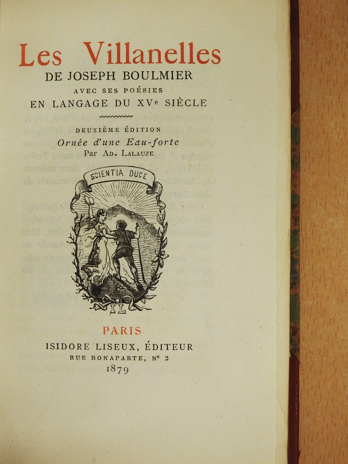 Joseph Boulmier - Les Villanelles [antikvár]