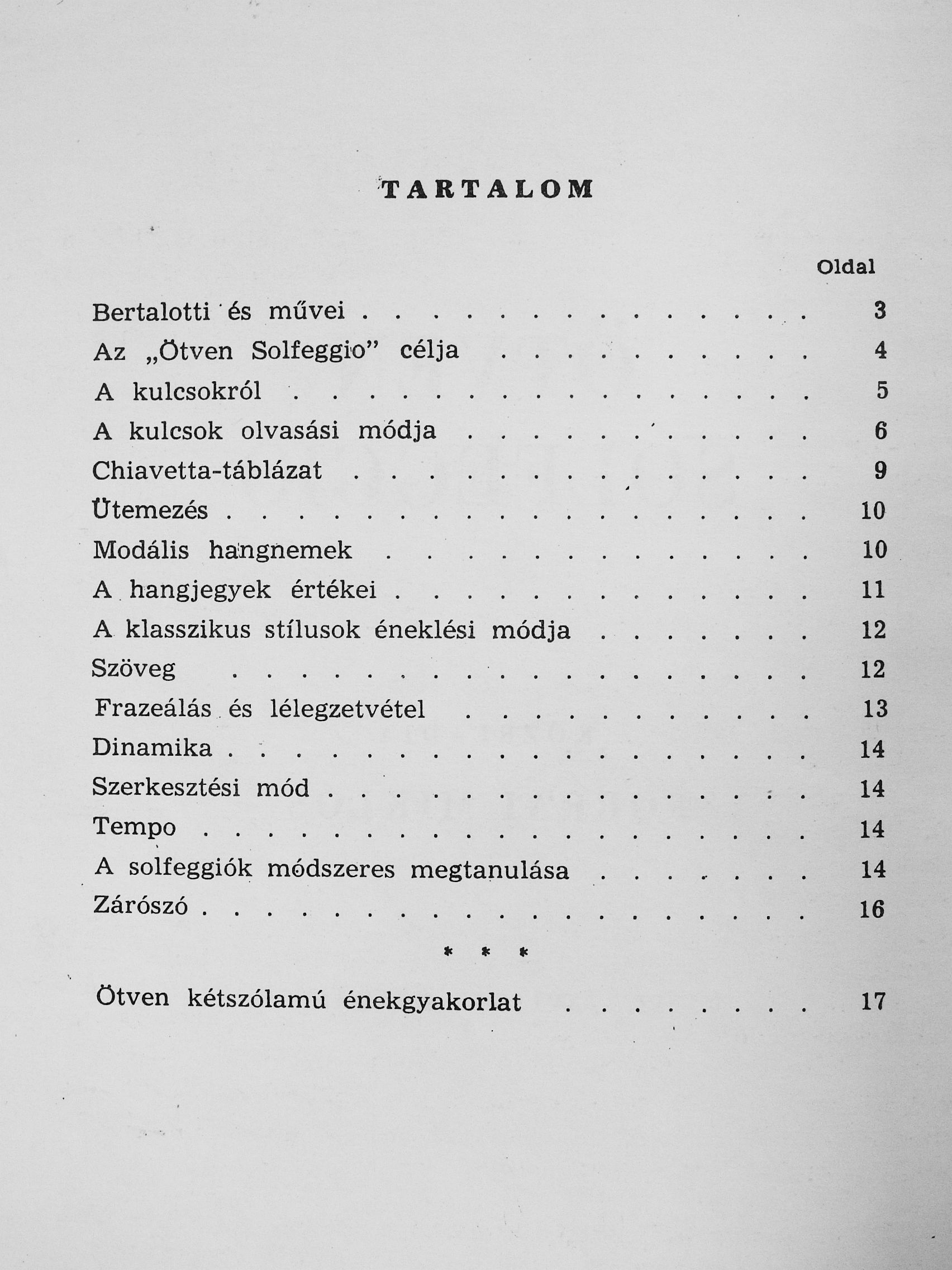 Bertalotti - Ötven solfeggio [antikvár]