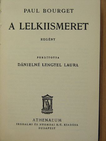 Paul Bourget - A lelkiismeret [antikvár]