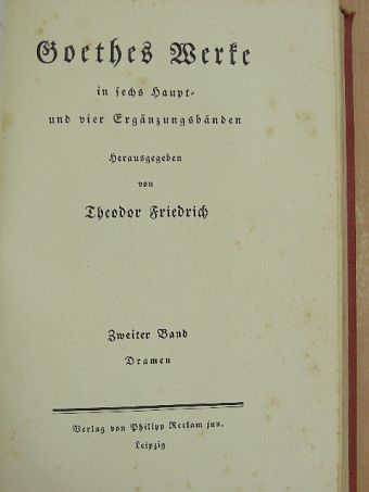 J. W. Goethe - Goethes Werke I-II. (gótbetűs) [antikvár]