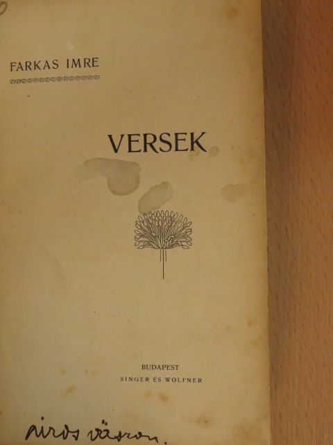 Farkas Imre - Versek [antikvár]