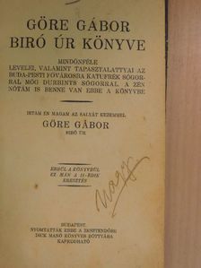 Gárdonyi Géza - Göre Gábor biró úr könyve [antikvár]