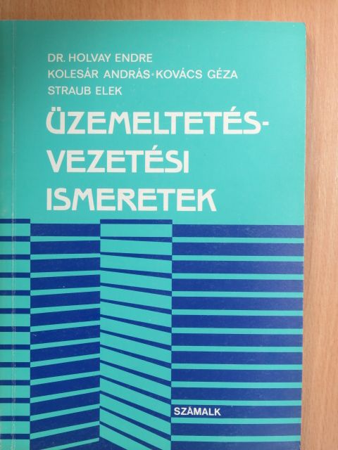 Dr. Holvay Endre - Üzemeltetésvezetési ismeretek [antikvár]