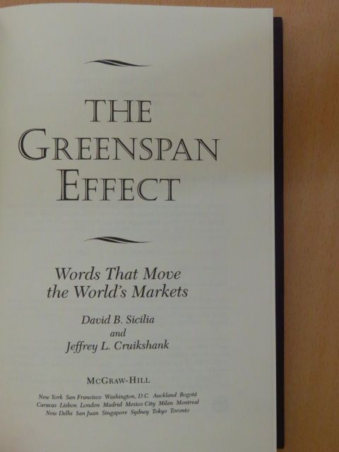 David B. Sicilia - The Greenspan Effect [antikvár]