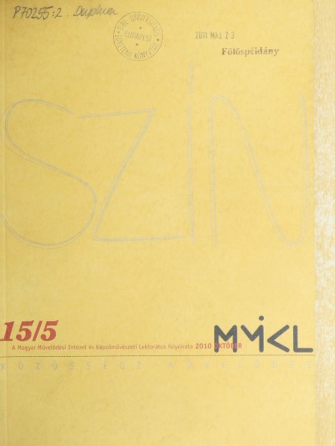 Balázsi Károly - Szín - Közösségi művelődés 2010. október [antikvár]