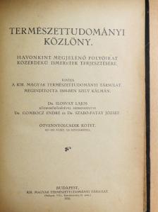 Dr. Ilosvay Lajos - Természettudományi Közlöny 1926. január-december/Pótfüzetek a Természettudományi Közlönyhöz 1926. január-december [antikvár]