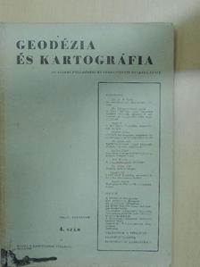 Bors Károly - Geodézia és Kartográfia 1959/4. [antikvár]