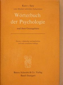 Wörterbuch der Psychologie und ihrer Grenzgebiete [antikvár]