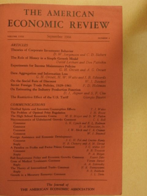 C. D. Siebert - The American Economic Review September 1968 [antikvár]