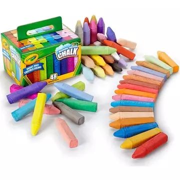 Crayola: Lemosható aszfaltkréta 48 db-os készlet dobozban