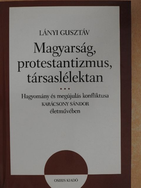 Lányi Gusztáv - Magyarság, protestantizmus, társaslélektan [antikvár]
