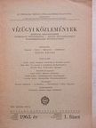Bata Géza - Vízügyi Közlemények 1963/1. [antikvár]