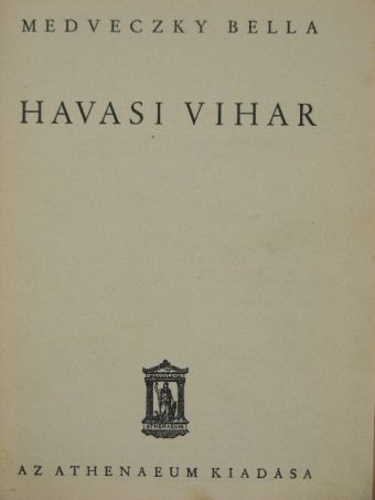 Medveczky Bella - Havasi vihar [antikvár]