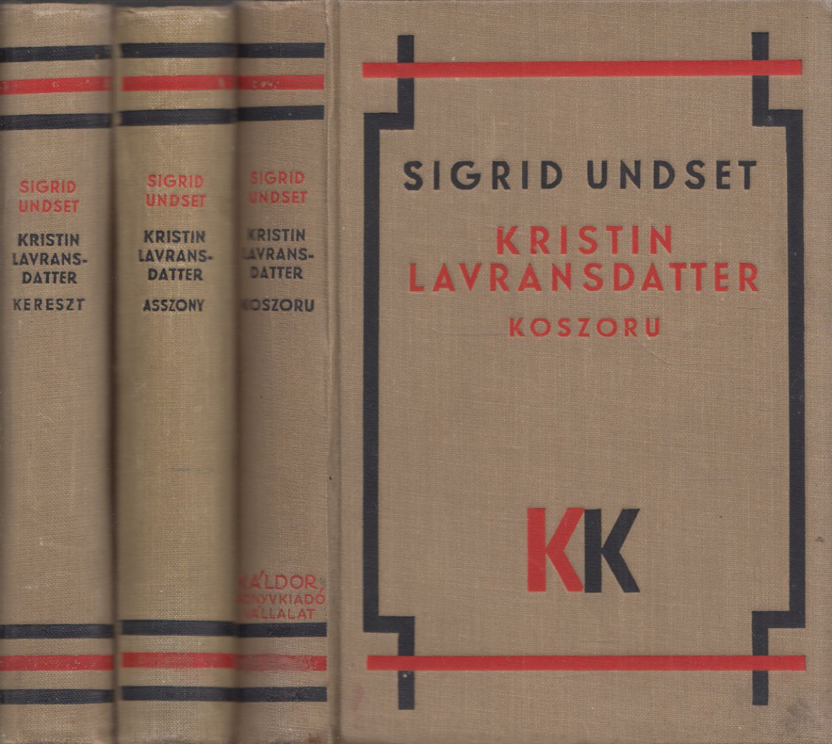 Undset, Sigrid - Kristin Lavransdatter I-III. [antikvár]