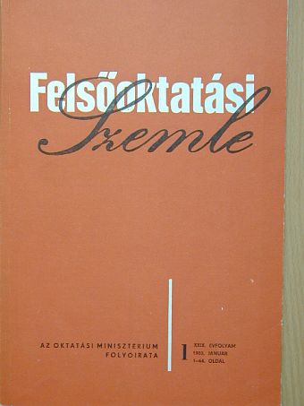 Dr. Hernádi Ferenc - Felsőoktatási Szemle 1980. január [antikvár]