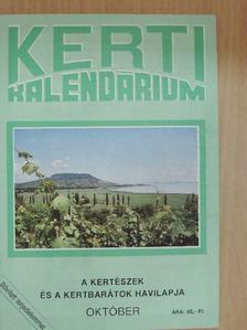 Dr. Ferenczy Tibor - Kerti Kalendárium 1992. október [antikvár]
