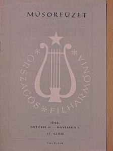 Országos Filharmónia Műsorfüzet 1955/37. [antikvár]